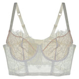 Swan Leavers Lace Bustier Top - Ivory