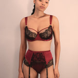 Dusk Leavers Lace Bra - Berry