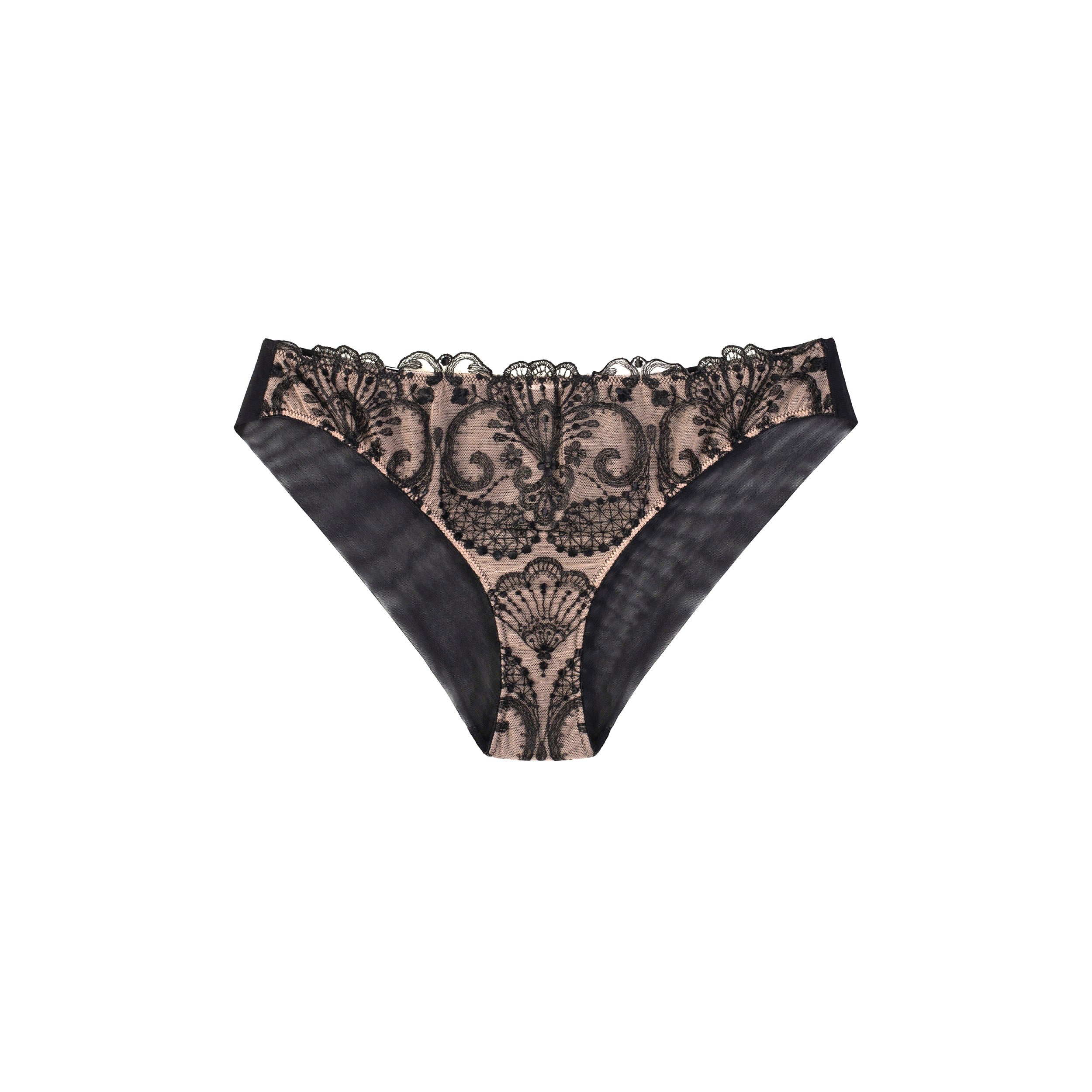 Spotlight Embroidered Panty - Black