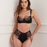 Dusk Leavers Lace Bra - Black
