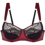 Dusk Leavers Lace Bra - Berry