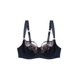 Dusk Leavers Lace Bra - Black